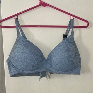 Aerie Elegant Lace Blue Bra
